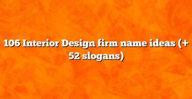 106 Interior Design firm name ideas (+ 52 slogans)