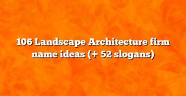 106 Landscape Architecture firm name ideas (+ 52 slogans)