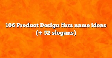 106 Product Design firm name ideas (+ 52 slogans)