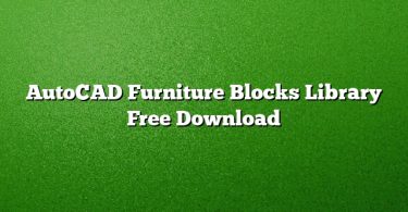 AutoCAD Furniture Blocks Library Free Download