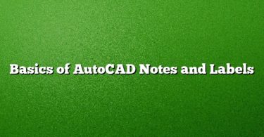 Basics of AutoCAD Notes and Labels