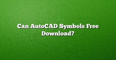 Can AutoCAD Symbols Free Download?