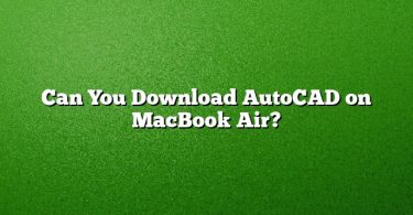 Can You Download AutoCAD on MacBook Air?