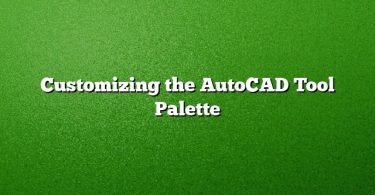 Customizing the AutoCAD Tool Palette