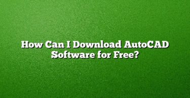 How Can I Download AutoCAD Software for Free?