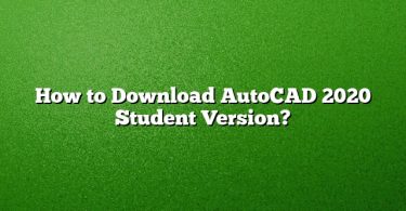 How to Download AutoCAD 2020 Student Version?