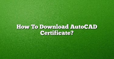 How To Download AutoCAD Certificate?