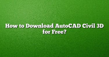 How to Download AutoCAD Civil 3D for Free?