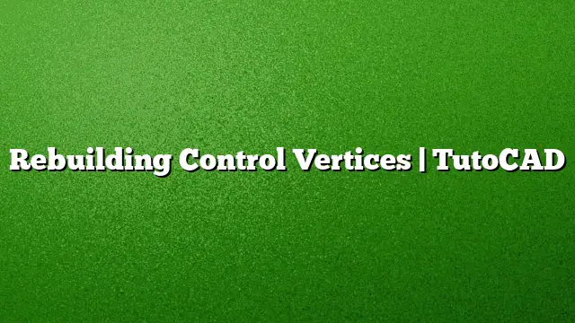 Rebuilding Control Vertices | TutoCAD