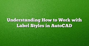 Understanding How to Work with Label Styles in AutoCAD