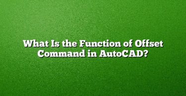 What Is the Function of Offset Command in AutoCAD?