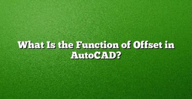 What Is the Function of Offset in AutoCAD?