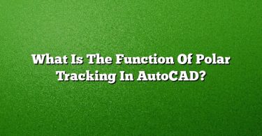 What Is The Function Of Polar Tracking In AutoCAD?