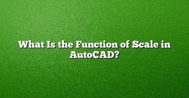 What Is the Function of Scale in AutoCAD?