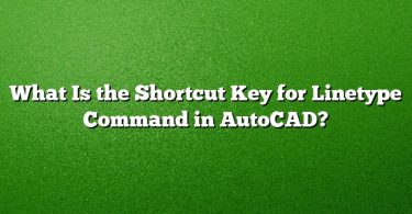 What Is the Shortcut Key for Linetype Command in AutoCAD?