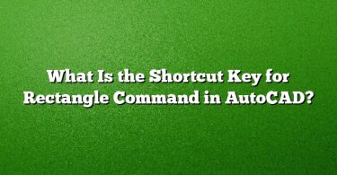 What Is the Shortcut Key for Rectangle Command in AutoCAD?