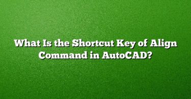 What Is the Shortcut Key of Align Command in AutoCAD?