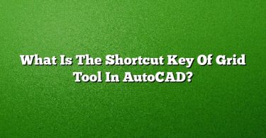 What Is The Shortcut Key Of Grid Tool In AutoCAD?