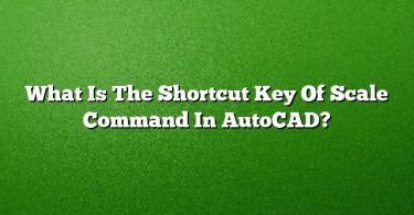What Is The Shortcut Key Of Scale Command In AutoCAD?