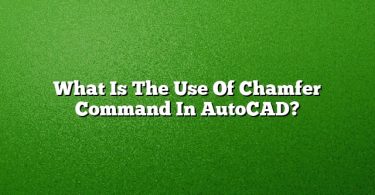 What Is The Use Of Chamfer Command In AutoCAD?