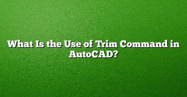 What Is the Use of Trim Command in AutoCAD?