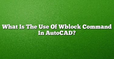 What Is The Use Of Wblock Command In AutoCAD?