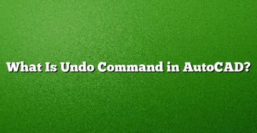 What Is Undo Command in AutoCAD?