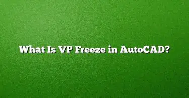 What Is VP Freeze in AutoCAD?