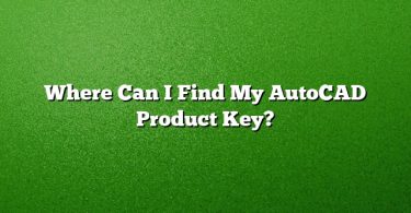 Where Can I Find My AutoCAD Product Key?