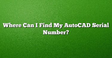 Where Can I Find My AutoCAD Serial Number?