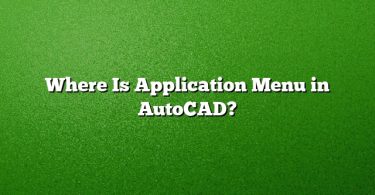 Where Is Application Menu in AutoCAD?