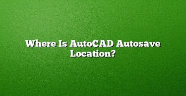 Where Is AutoCAD Autosave Location?
