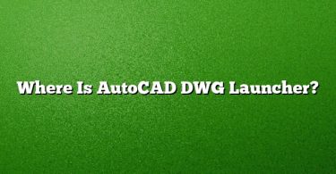 Where Is AutoCAD DWG Launcher?