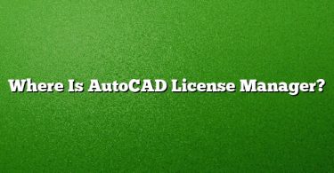 Where Is AutoCAD License Manager?