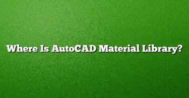 Where Is AutoCAD Material Library?