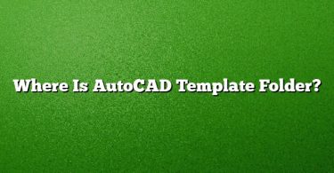 Where Is AutoCAD Template Folder?