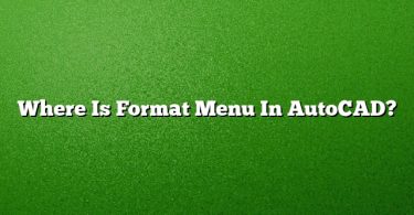 Where Is Format Menu In AutoCAD?