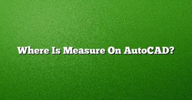 Where Is Measure On AutoCAD?