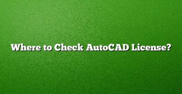 Where to Check AutoCAD License?