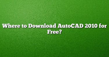 Where to Download AutoCAD 2010 for Free?