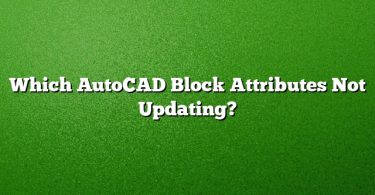 Which AutoCAD Block Attributes Not Updating?