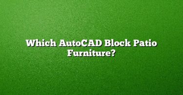 Which AutoCAD Block Patio Furniture?