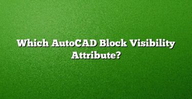 Which AutoCAD Block Visibility Attribute?