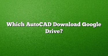 Which AutoCAD Download Google Drive?