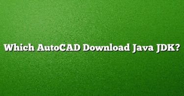 Which AutoCAD Download Java JDK?