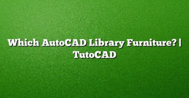 Which AutoCAD Library Furniture? | TutoCAD